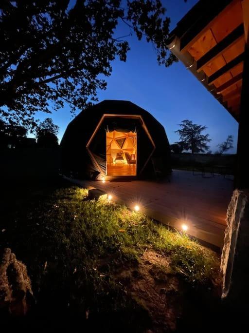 Dome Insolite Cedre Jacuzzi Et Petits Dejeuners Inclus Lagraulet-du-Gers Eksteriør billede