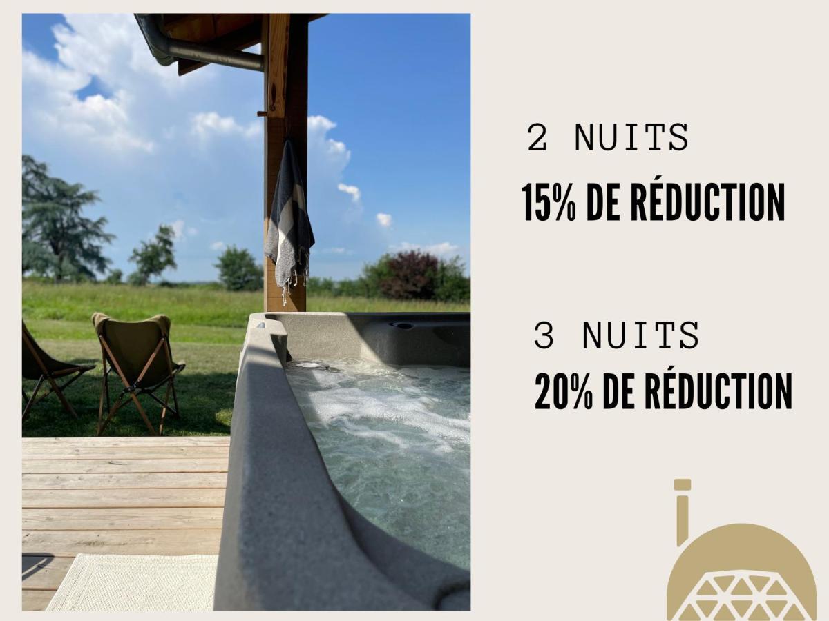 Dome Insolite Cedre Jacuzzi Et Petits Dejeuners Inclus Lagraulet-du-Gers Eksteriør billede